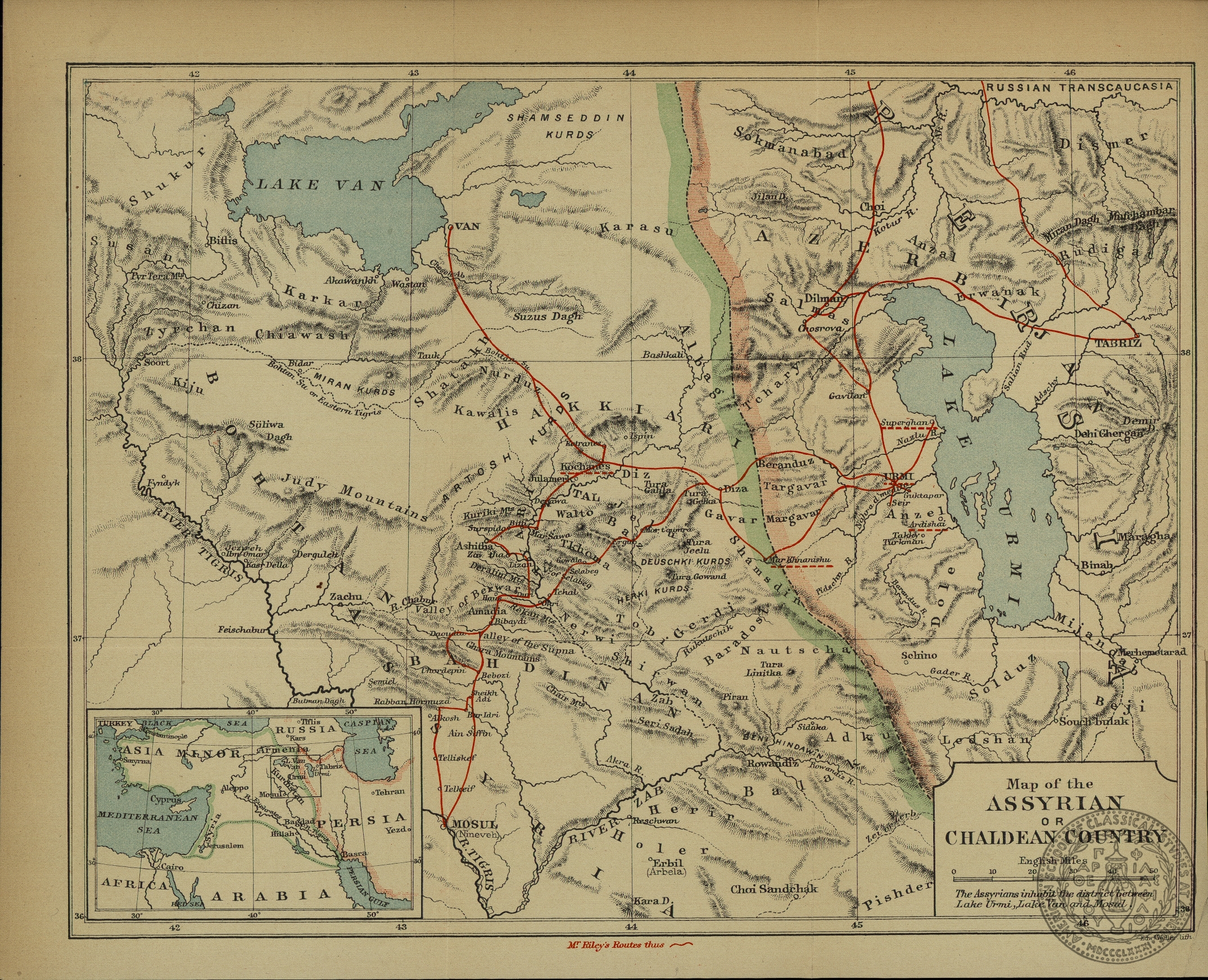 Map of the Assyrian or Chaldean Country